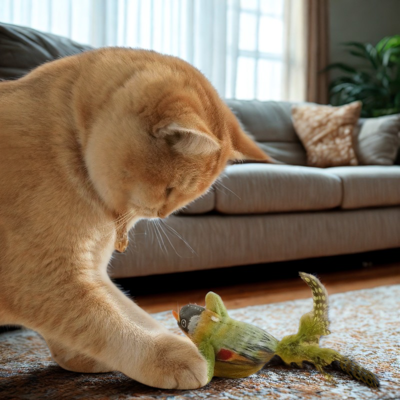 Loefpets ChirpBird – Het speeltje dat katten direct laat jagen en spelen!