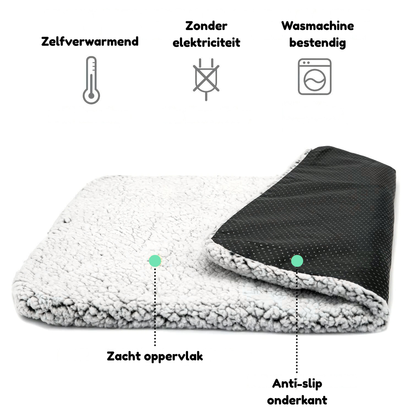 WarmEase – Zelfverwarmende Huisdiermat Zonder Stroom