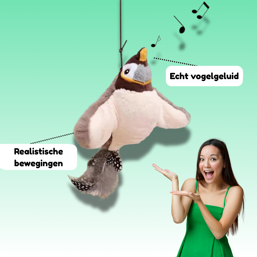 Loefpets ChirpBird – Het speeltje dat katten direct laat jagen en spelen!