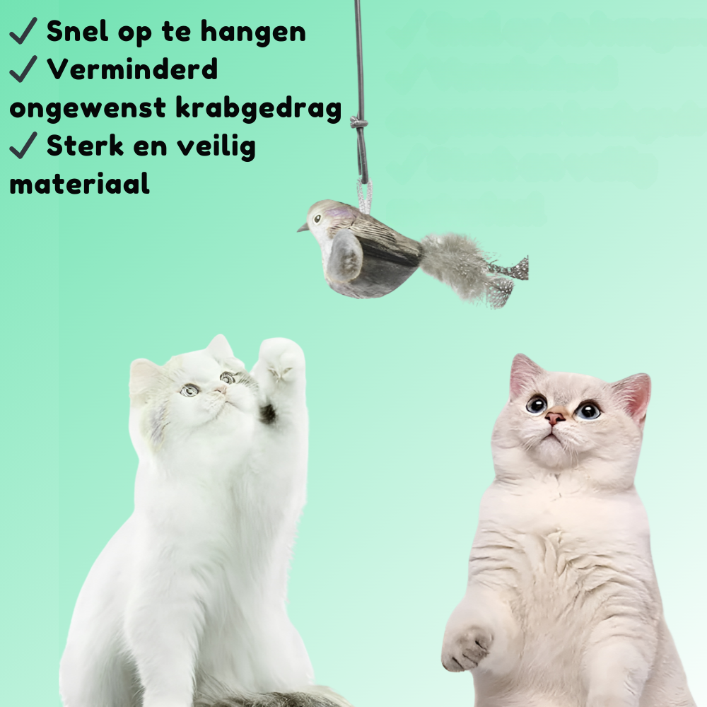 Loefpets ChirpBird – Het speeltje dat katten direct laat jagen en spelen!