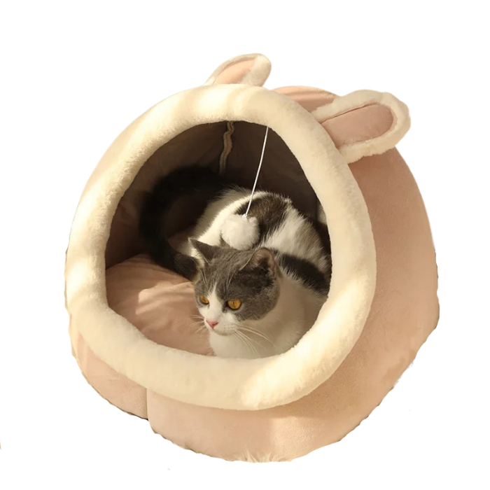 Loefpets - Kattenhuisje met Speelballetje