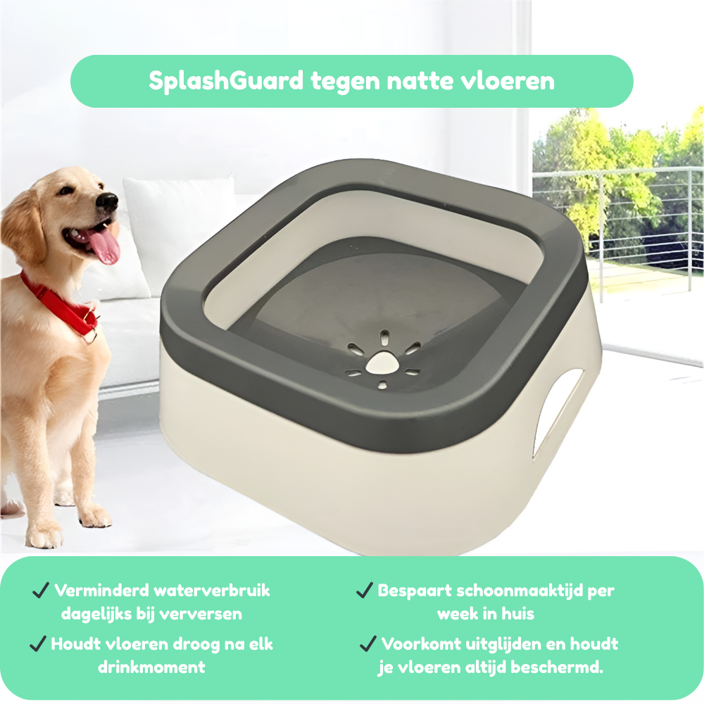 SplashGuard- Anti-Mors Drinkbak Tegen Natte Vloeren