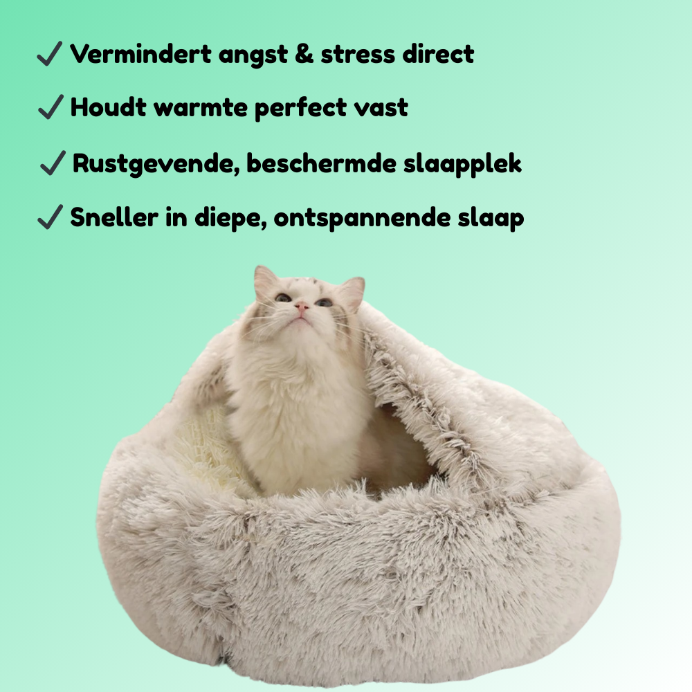 Loefpets CozyCave™ – Het Bed dat Angstige Huisdieren Meteen Tot Rust Brengt